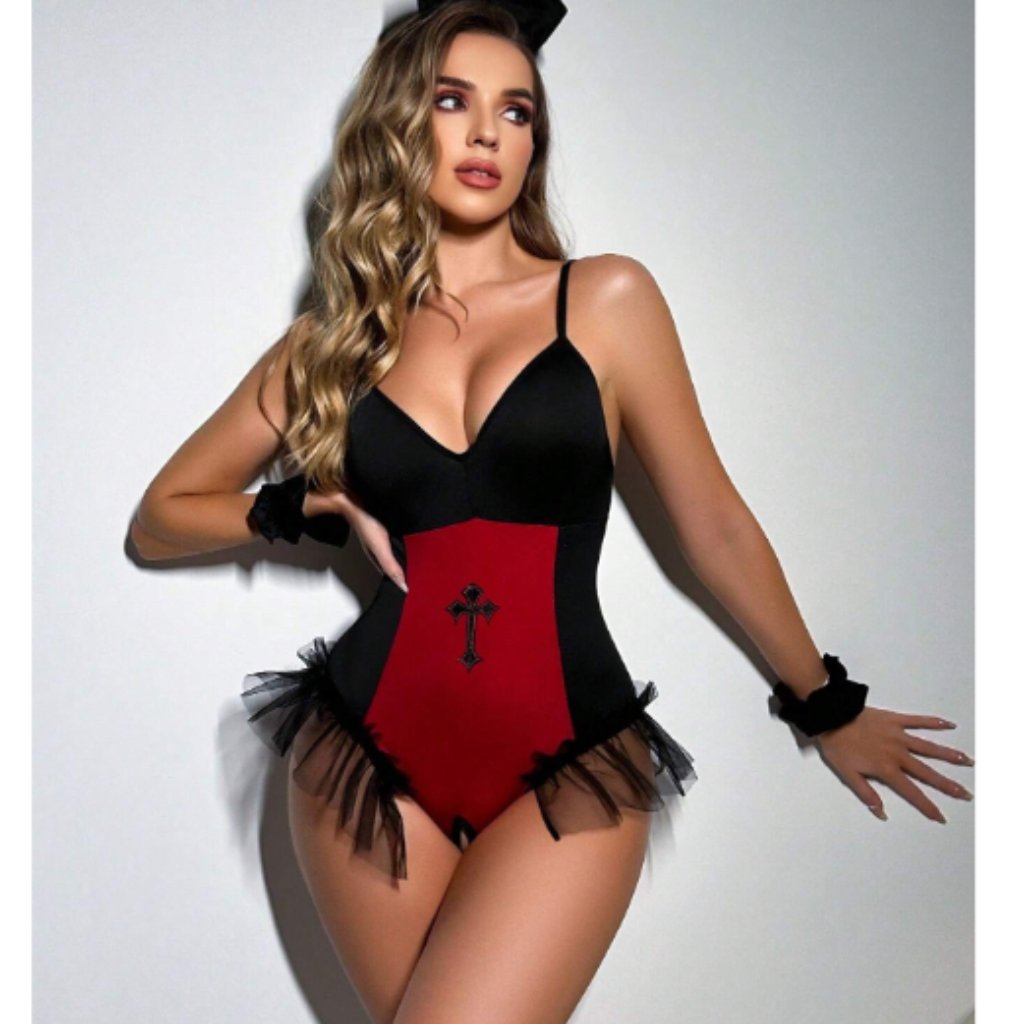 Nwot Fantasy Costume 4pcsSet Lingerie